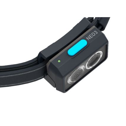 Ledlenser NEO3 - ściemnialna czołówka LED/3xAAA IP54 400 lm 20 h niebieska