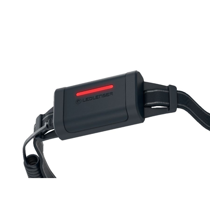 Ledlenser NEO5R - Ładowalna czołówka LED z regulacją jasności, akumulator 1800 mAh, IP54, 600 lm, 35 h, czarna/biała