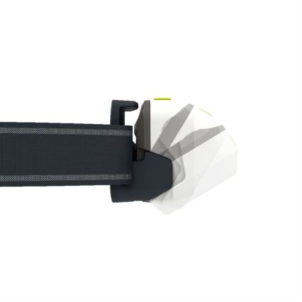 Ledlenser NEO5R - Ładowalna czołówka LED z regulacją jasności, akumulator 1800 mAh, IP54, 600 lm, 35 h, czarna/biała
