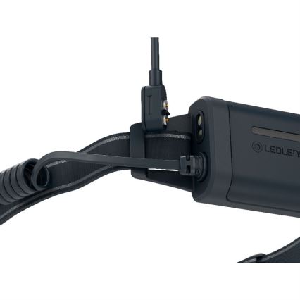 Ledlenser NEO5R - Ładowalna czołówka LED z regulacją jasności, akumulator 1800 mAh, IP54, 600 lm, 35 h, czarna/biała