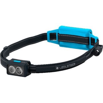Ledlenser NEO5R - ściemnialna, ładowalna czołówka LED, akumulator 1800 mAh, IP54, 600 lm, do 35 h pracy, niebieska