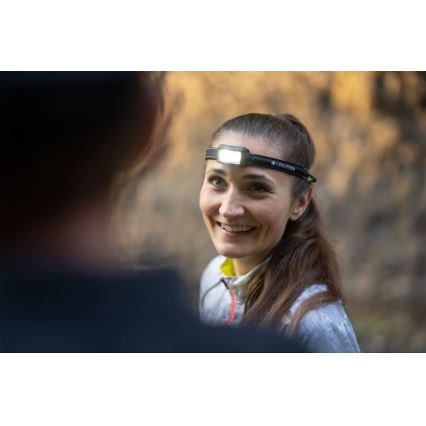 Ledlenser NEO5R - ściemnialna, ładowalna czołówka LED, akumulator 1800 mAh, IP54, 600 lm, do 35 h pracy, niebieska
