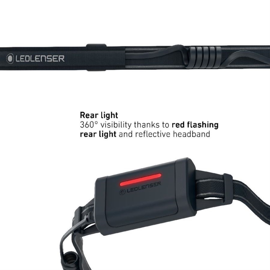 Ledlenser NEO5R - ściemnialna, ładowalna czołówka LED, akumulator 1800 mAh, IP54, 600 lm, do 35 h pracy, niebieska