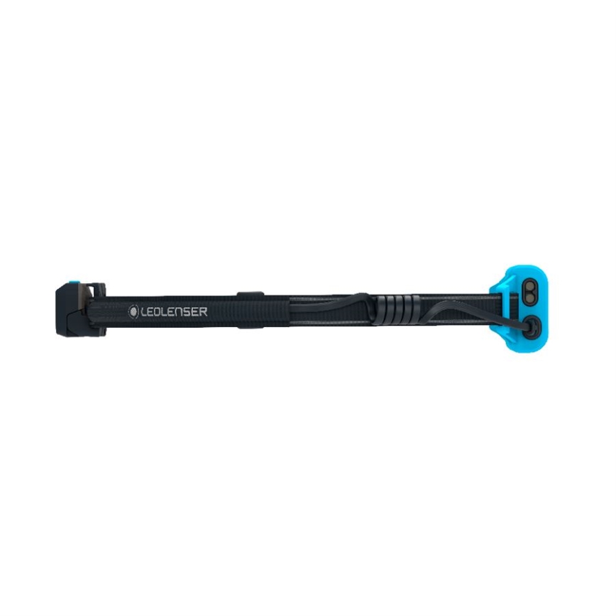 Ledlenser NEO5R - ściemnialna, ładowalna czołówka LED, akumulator 1800 mAh, IP54, 600 lm, do 35 h pracy, niebieska