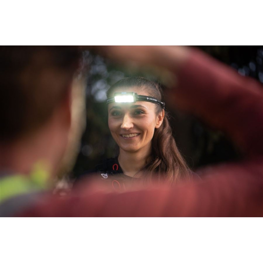 Ledlenser NEO9R - ściemnialna ładowalna czołówka LED/5000 mAh IP54 1200 lm 120h czarna/niebieska