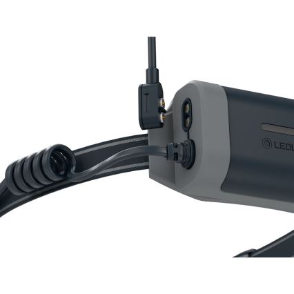 Ledlenser NEO9R - ściemnialna ładowalna czołówka LED/5000 mAh IP54 1200 lm 120 h czarna/szara