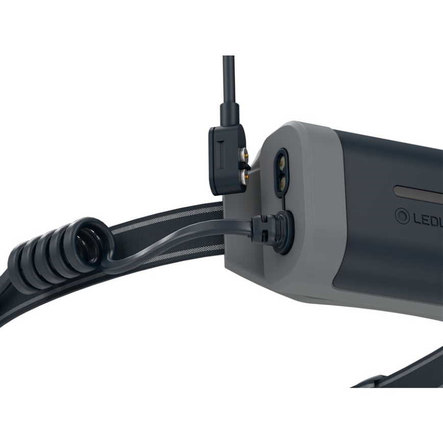 Ledlenser NEO9R - ściemnialna ładowalna czołówka LED/5000 mAh IP54 1200 lm 120 h czarna/szara