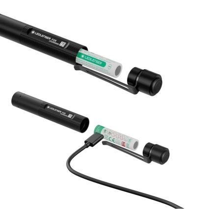 Ledlenser P2R - ładowalna, ściemnialna latarka LED/1xAAA/300 mAh IP54 200 lm 8 h czarna