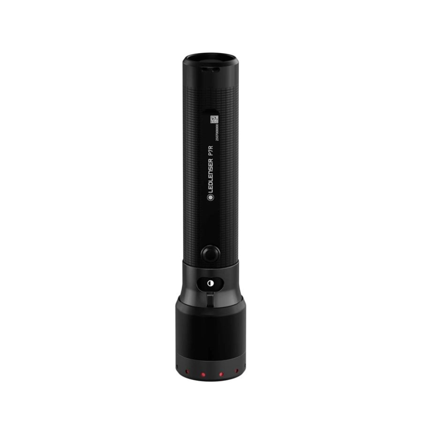 Ledlenser P7R – ściemnialna, ładowalna latarka LED, 4600 mAh, IP68, 2000 lm, 80 h, czarna