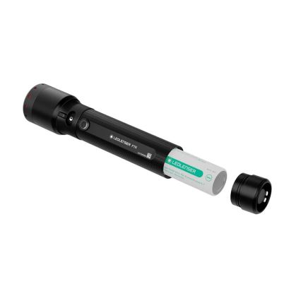 Ledlenser P7R – ściemnialna, ładowalna latarka LED, 4600 mAh, IP68, 2000 lm, 80 h, czarna