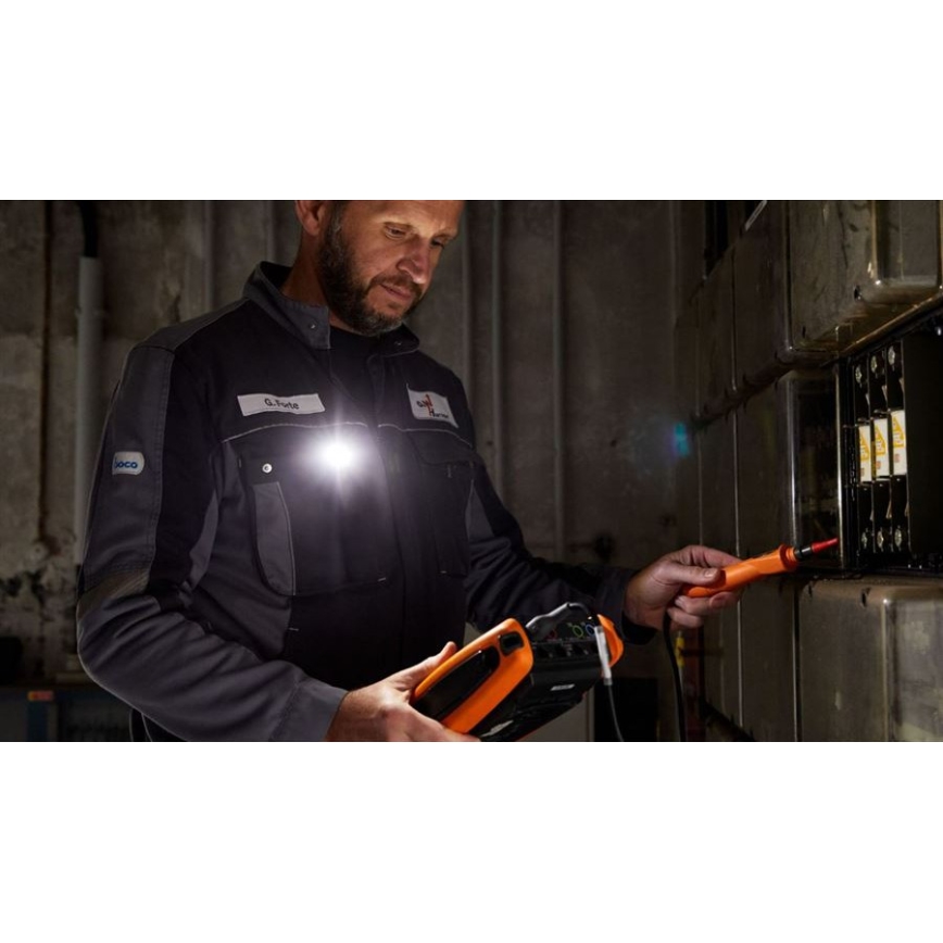 Ledlenser W1R - ściemnialna ładowalna latarka robocza z klipsem LED/740 mAh IP54 220 lm