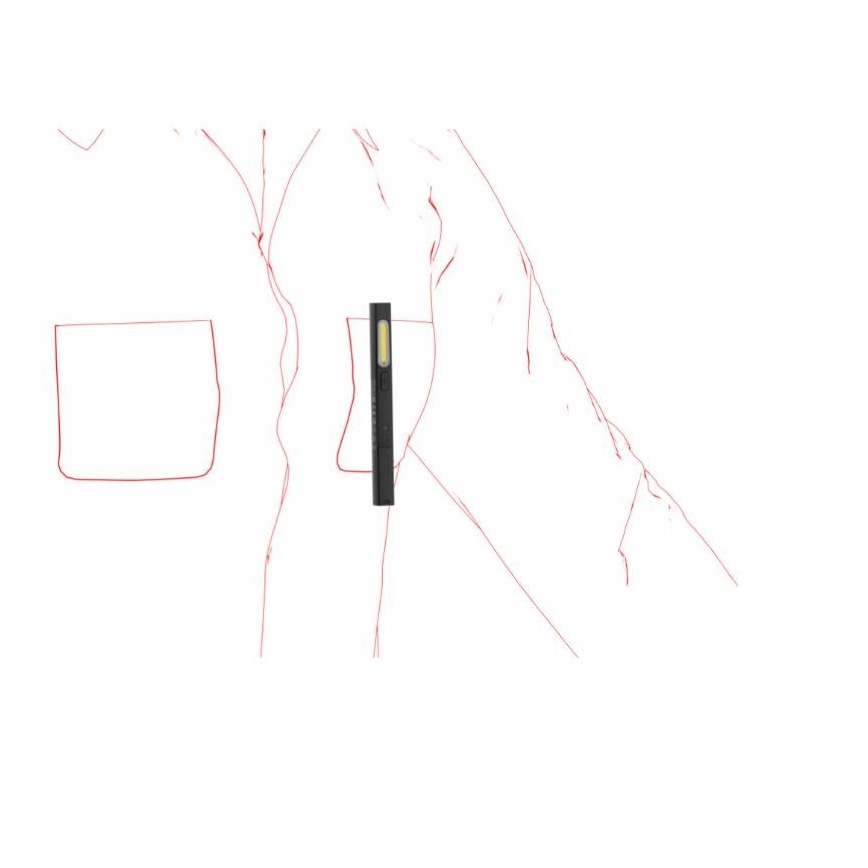 Ledlenser W2R - ściemnialna, ładowalna latarka robocza LED/630 mAh IP54 220 lm