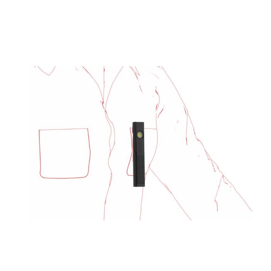 Ledlenser W4R - LED ściemnialna ładowalna latarka robocza LED/760 mAh IP54 220 lm