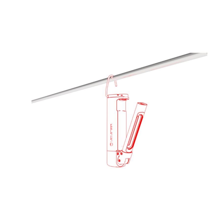 Ledlenser W7R - ładowalna latarka robocza z regulacją jasności LED/2500 mAh IP54 600 lm