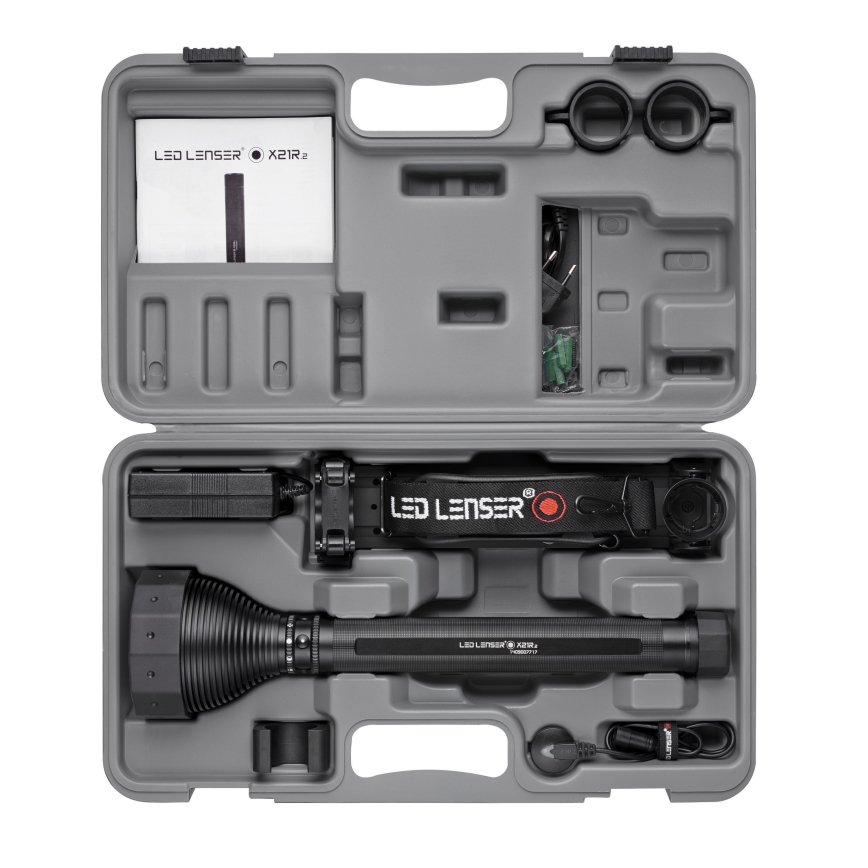 Ledlenser X21R - LED z regulacją jasności, ładowalna latarka LED/5000 mAh IP54 5000 lm 40 h