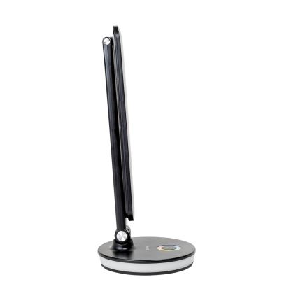 LED RGBW Ściemnialna lampa stołowa z funkcją power banku LED/12W/5V 2800-6000K czarna