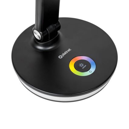 LED RGBW Ściemnialna lampa stołowa z funkcją power banku LED/12W/5V 2800-6000K czarna