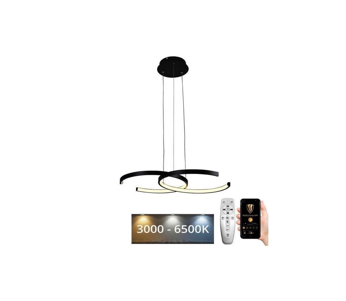 LEDŚciemnialny zyrandol na lince LED/50W/230V 3000-6500K + pilot