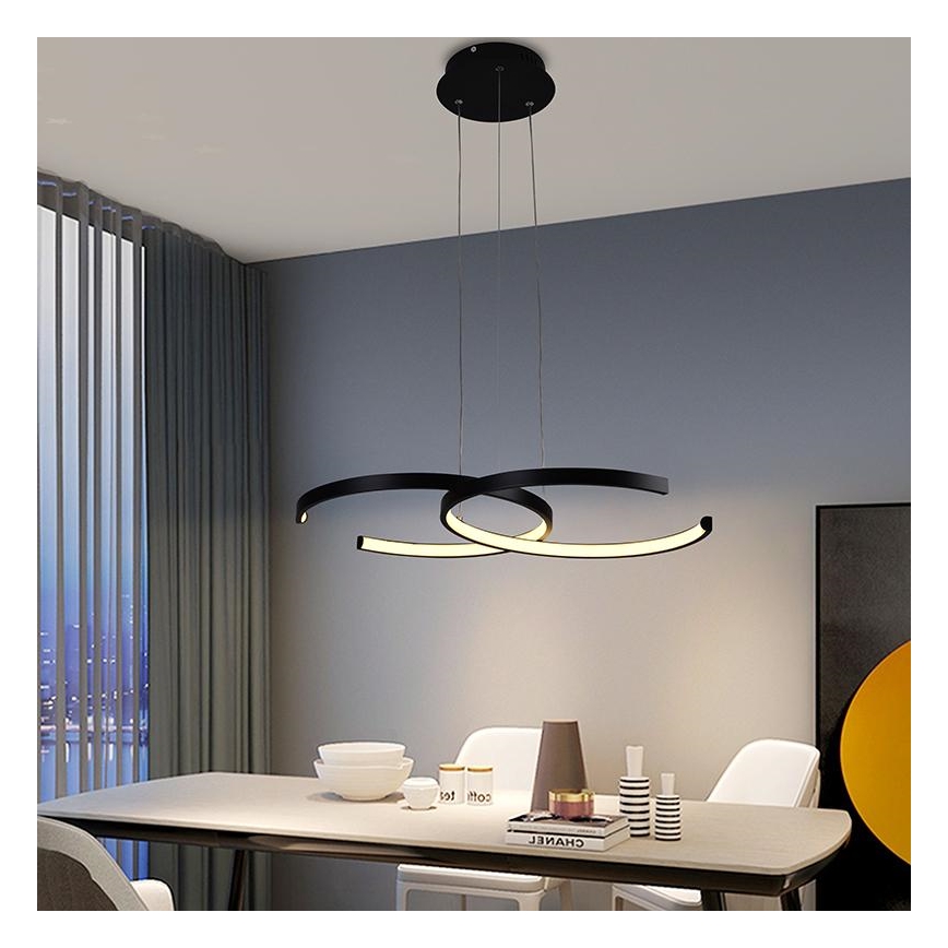 LEDŚciemnialny zyrandol na lince LED/50W/230V 3000-6500K + pilot