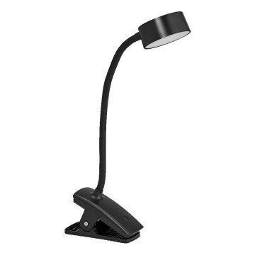 Ledvance - Dotykowa ściemnialna lampa biurkowa LED z klipsem CYLINDER LED/4,8W/5V 3000-6500K czarna