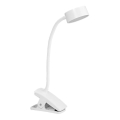Ledvance - Dotykowa, ściemniana lampka biurkowa z klipsem CYLINDER LED/4,8W/5V 3000-6500K biała