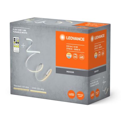 Ledvance - Elastyczna taśma LED ściemnialna FLEX COB 1,5m LED/13W/230V 2700-6500K + pilot do zdalnego sterowania