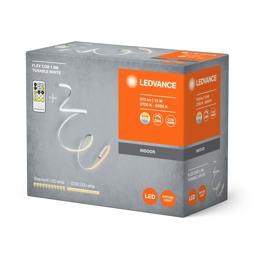 Ledvance - Elastyczna taśma LED ściemnialna FLEX COB 1,5m LED/13W/230V 2700-6500K + pilot do zdalnego sterowania
