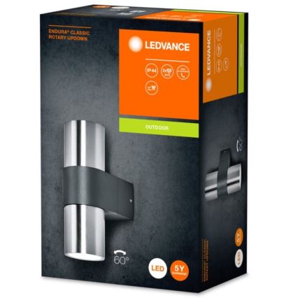 Ledvance - Zewnętrzna lampa ścienna ENDURA ROTARY 2xGU10/5W/230V IP44