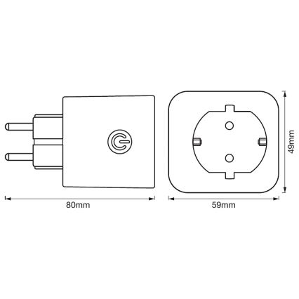 Ledvance - Inteligentne gniazdko SMART+ EU Wi-Fi