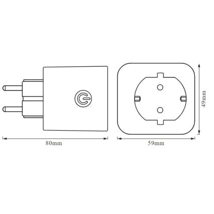 Ledvance - Inteligentne gniazdo SCHUKO SMART+ EU Wi-Fi