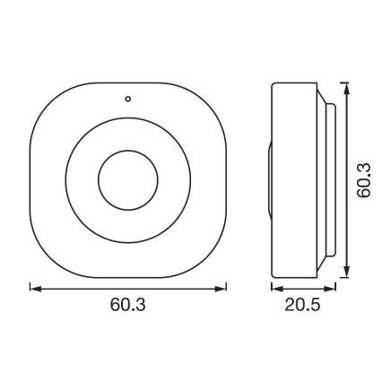 Ledvance - Inteligentny czujnik ruchu SMART+ 3,7V Wi-fi