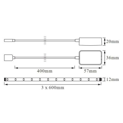 Ledvance - Inteligentny głośnik Google Nest Mini + taśma LED 1,8m SMART+ LED/10W/230V