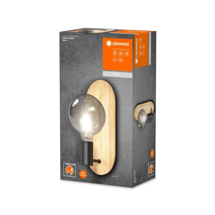 Ledvance - Kinkiet DECOR WOOD 1xE27/8W/230V
