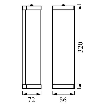 Ledvance - Kinkiet łazienkowy BATHROOM CLASSIC 2xE14/12W/230V IP44