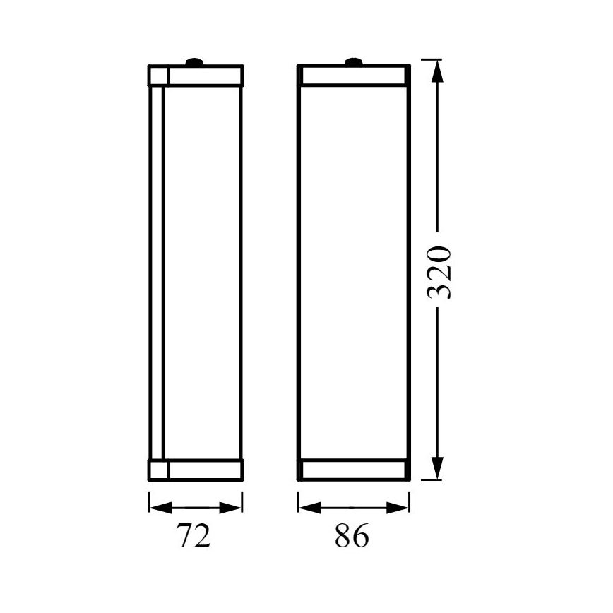 Ledvance - Kinkiet łazienkowy BATHROOM CLASSIC 2xE14/12W/230V IP44