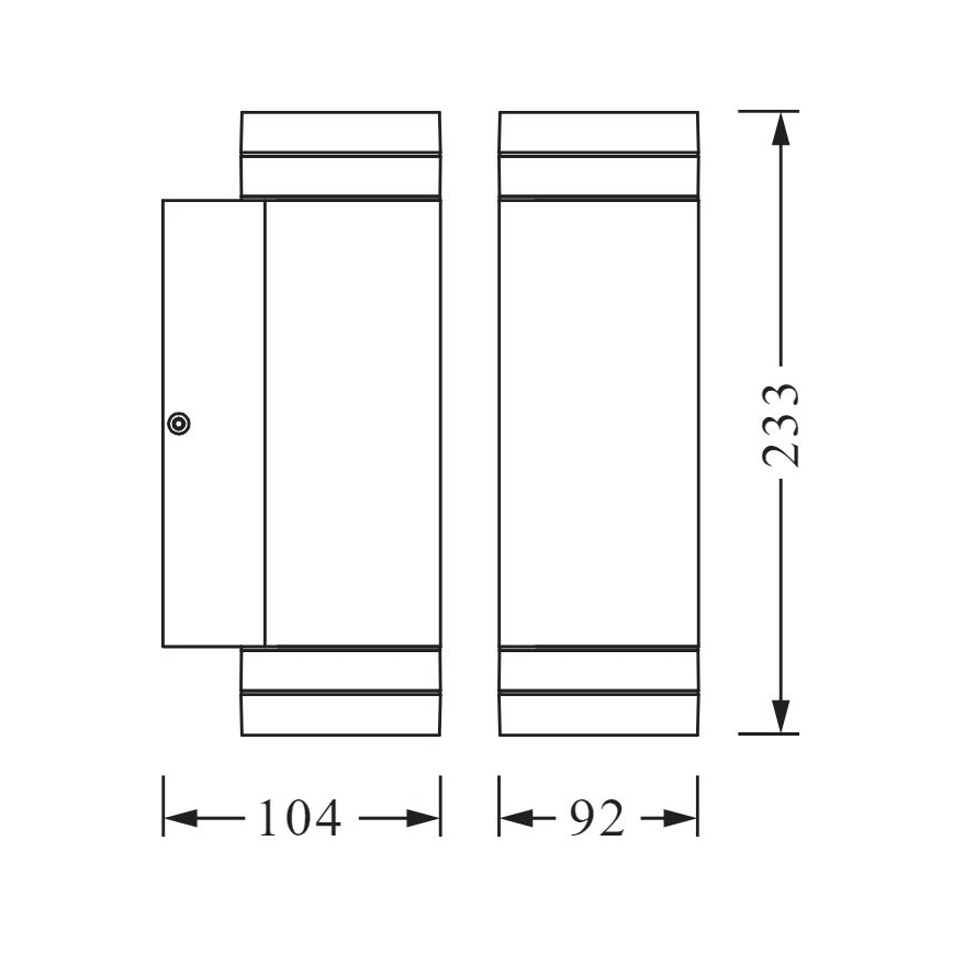 Ledvance - Kinkiet zewnętrzny BEAM 2xGU10/35W/230V IP44
