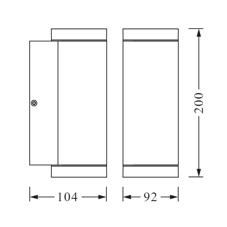 Ledvance - Kinkiet zewnętrzny BEAM 2xGU10/35W/230V IP44