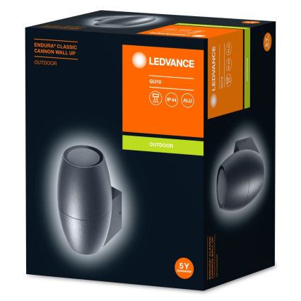 Ledvance - Kinkiet zewnętrzny CANNON 1xGU10/35W/230V IP44