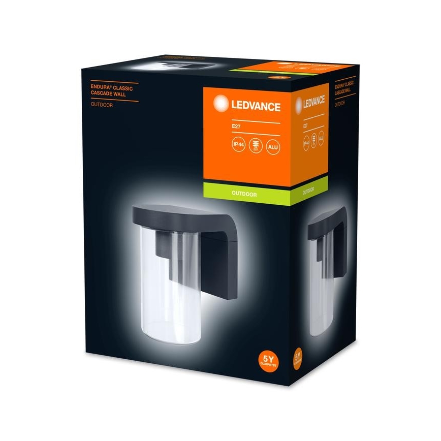 Ledvance - Kinkiet zewnętrzny CASCADE 1xE27/25W/230V IP44