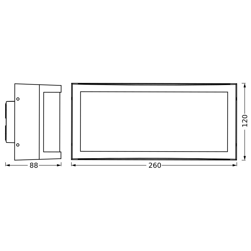 Ledvance - Kinkiet zewnętrzny CUADRA 1xE27/40W/230V IP65