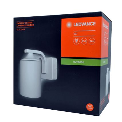 Ledvance - Kinkiet zewnętrzny CYLINDER 1xE27/60W/230V IP43 biały