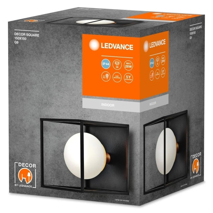 Ledvance - Kinkiet zewnętrzny DECOR SQUARE 1xG9/28W/230V IP44