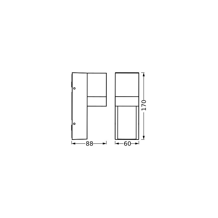 Ledvance - Kinkiet zewnętrzny ISIDOR 1xGU10/35W/230V IP65