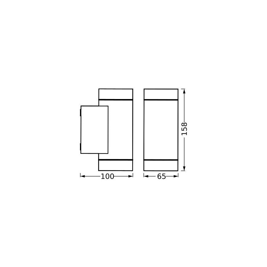 Ledvance - Kinkiet zewnętrzny ITYS 2xGU10/35W/230V IP65