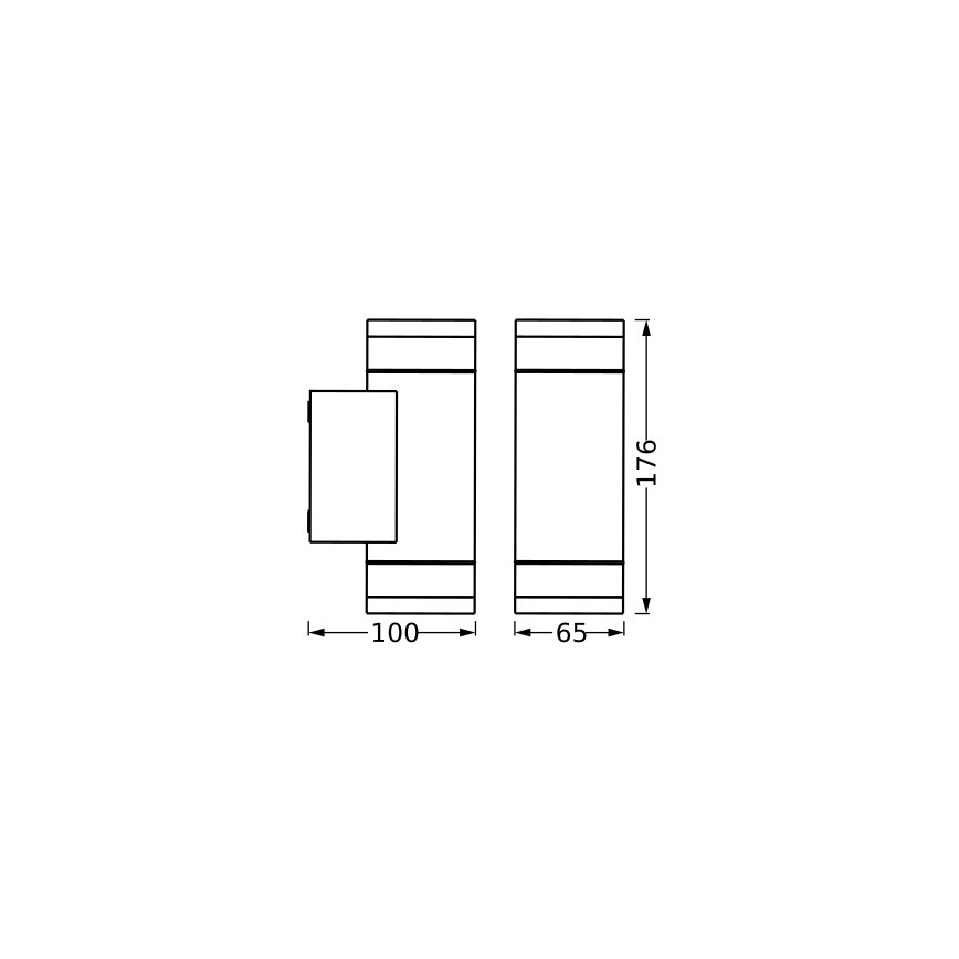 Ledvance - Kinkiet zewnętrzny IVE 2xGU10/35W/230V IP65