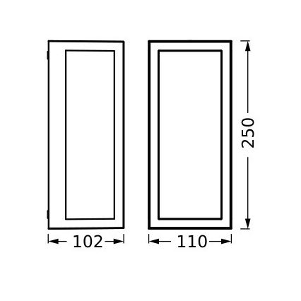 Ledvance - Kinkiet zewnętrzny RADO 1xE27/18W/230V IP65