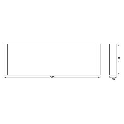 Ledvance - Półka z oświetleniem LED LINEAR LED/12W/230V 60 cm IP44