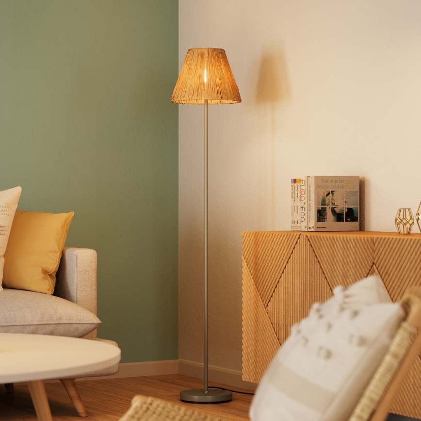 Ledvance - Lampa podłogowa DECOR RAFFIA 1xE27/15W/230V rafia