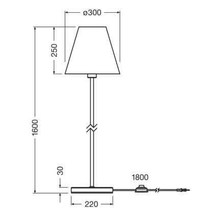 Ledvance - Lampa podłogowa DECOR RAFFIA 1xE27/15W/230V rafia