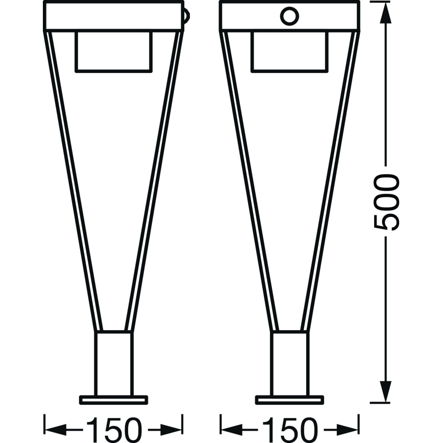 Ledvance - LED Zewnętrzna lampa solarna z czujnikiem BOUQUET LED/6W/3,7V 2200 mAh IP44